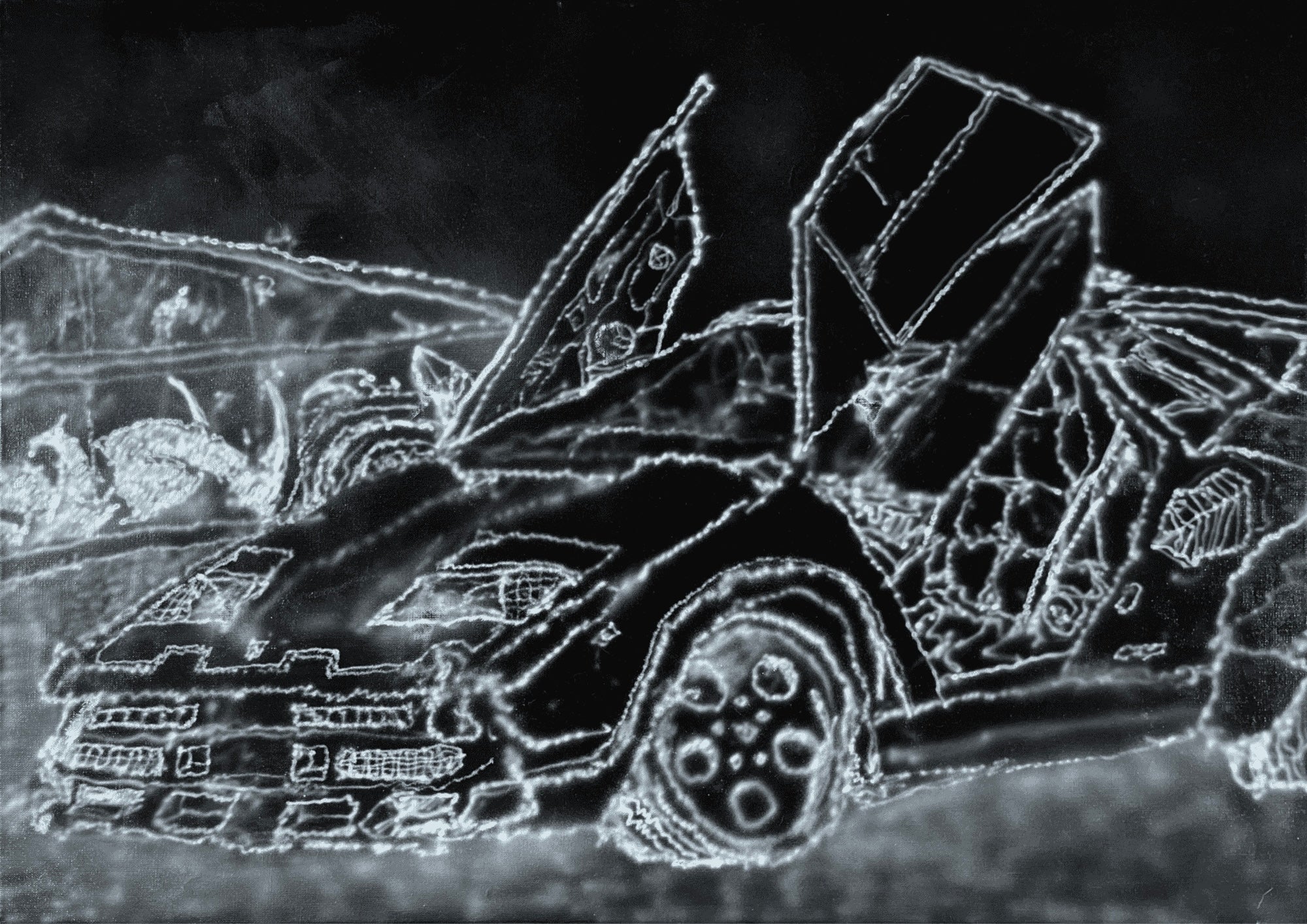GATE 68 "CCountach" painting, 100x70cm