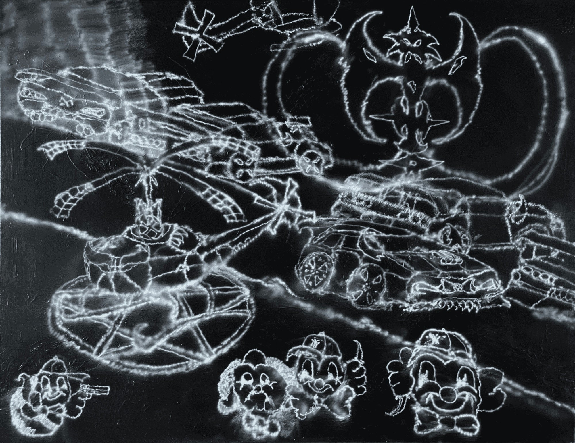 GATE 68 "Monako Hookah" painting, 110x90cm